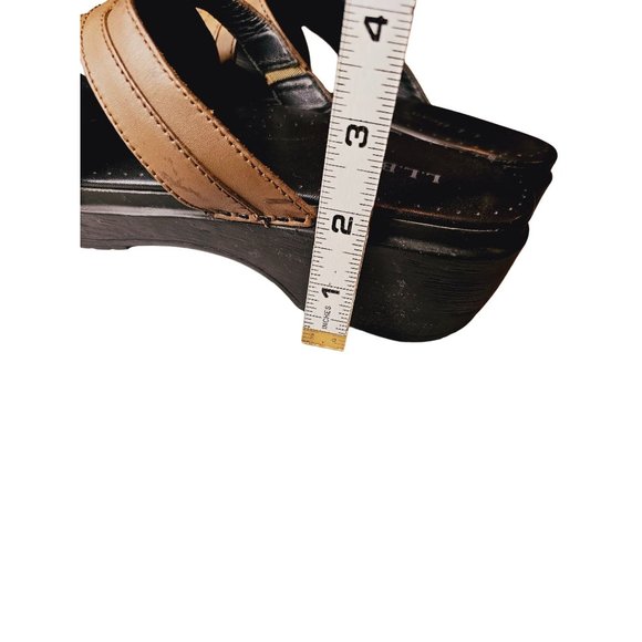 LL. Bean Sandals size 8.5 tan leather slip on - Picture 7 of 7